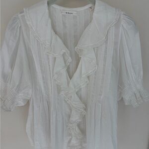 Doen White Henri Cotton Blouse